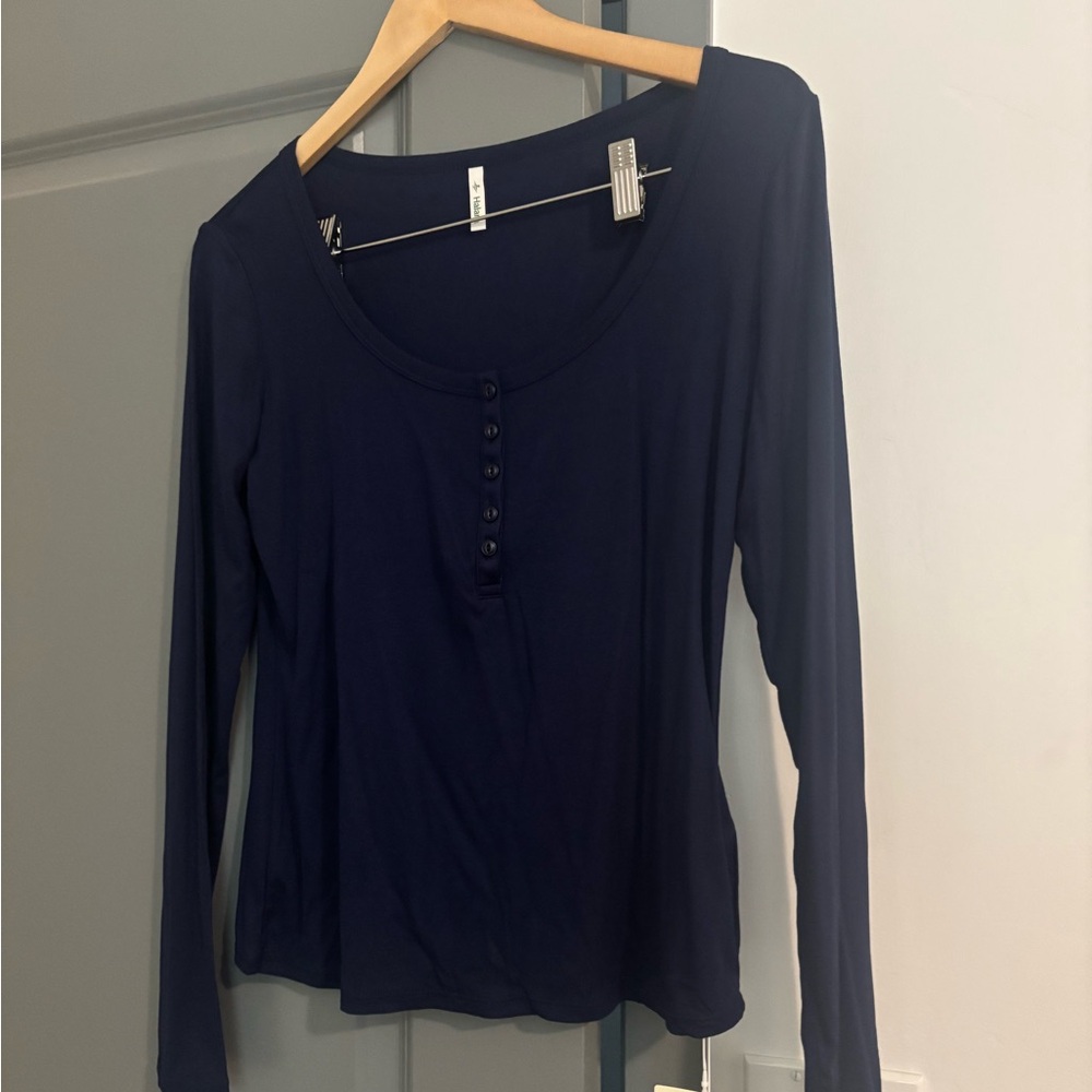 Halara Women's Navy Long Sleeve Top